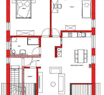 ENDOBA -I- 3-Zimmerwohnung in Bahnhofsnähe