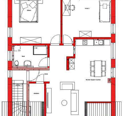 ENDOBA -I- 3-Zimmerwohnung in Bahnhofsnähe