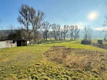 Großzügiges Traumgrundstück mit unverbaubaren Blick in Dörfles-Esbach