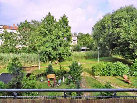 Beste Citylage, vermietete 2-Raum-ET-Wohnung mit Balkon, Garten mit Bungalow, Stpl., Seenähe