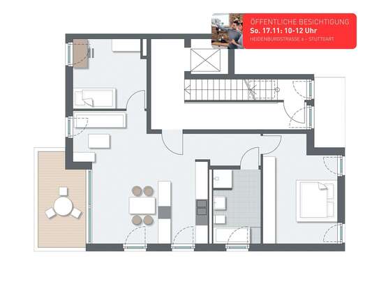 3-Zimmer-Wohnung im Obergeschoss | 6C.4