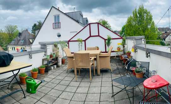 Obergiesing: 3-Zi.- ETW mit riesiger Süd-Dachterrasse