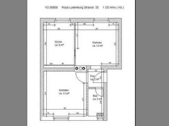 süße kleine 2-Raum-Wohnung im Herzen von Schönebeck