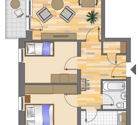 Demnächst frei! 3-Zimmer-Wohnung in Siegen Dillnhütten