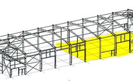 Gewerbehalle zu vermieten, Neubau