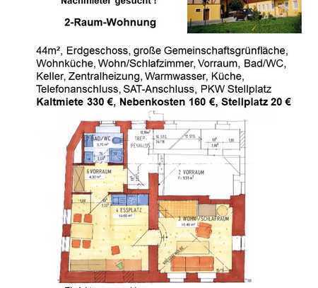 Ansprechende 2-Zimmer-EG-Wohnung in Bannewitz