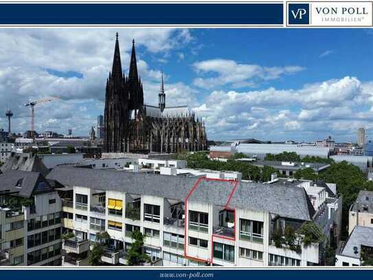 Außergewöhnliche Maisonettewohnung mit Domblick zwischen den Wahrzeichen Kölns