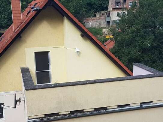 Schöne und gepflegte 2-Raum-Dachgeschosswohnung mit Balkon in Dornburg-Camburg