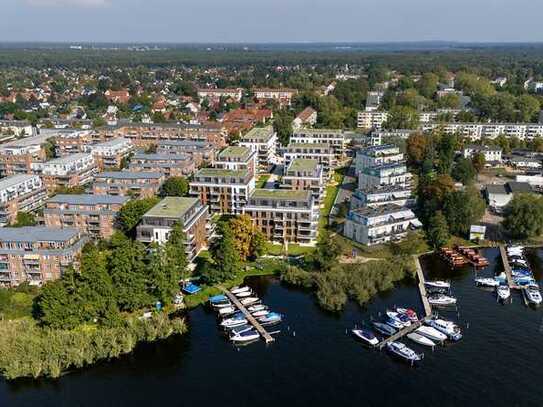 Exklusives Uferleben: Große 4-Zimmerwohnung mit Südwest-Balkon und direktem Wasserblick