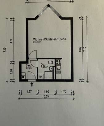 Gepflegtes 1-Zimmer-Apartment in Nürnberg - Maxfeld