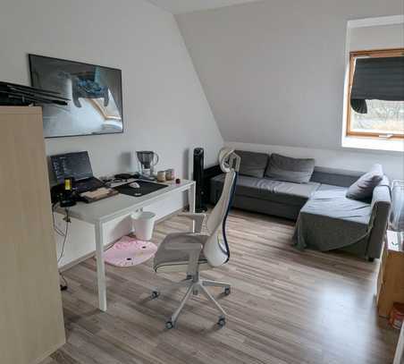 Ich suche einen Nachmieter für die freundliche 1-Zimmer-Dachgeschosswohnung in Essen