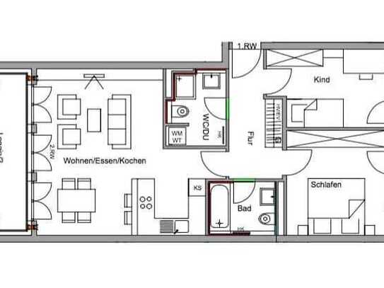 Exklusive, neuwertige 3-Raum-Wohnung mit gehobener Innenausstattung mit Balkon und EBK in Freising