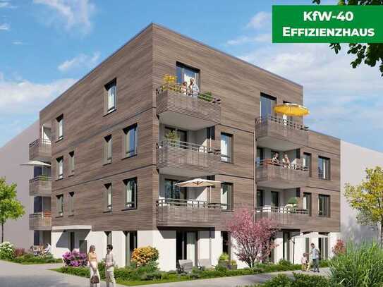 KfW-40 Haus in Holz-Hybrid Bauweise 4-Zimmerwohnung mit großem Wohnbereich. Ideal für Familien