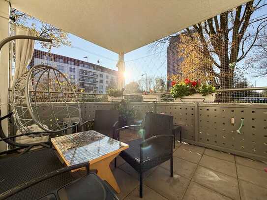 Attraktive 3-Zimmer-Wohnung mit Balkon und Einbauküche in Frankfurt am Main