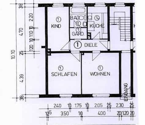 Remscheid zentrumsnahe 3-Zimmer-Wohnung