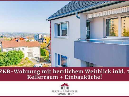 Helle 3ZKB-Wohnung inkl. Südbalkon und herrlichem Weitblick zu beiden Seiten