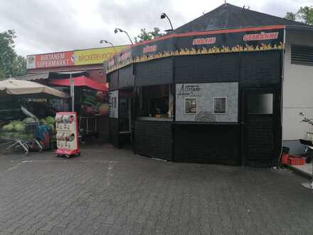 Grill-Imbiss mit Terrasse in guter Lage gegen Abstand
