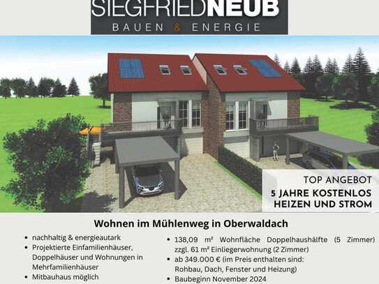 Wohnen im Mühlenweg - Doppelhaushälfte und weitere Projektierungen in Oberwaldach