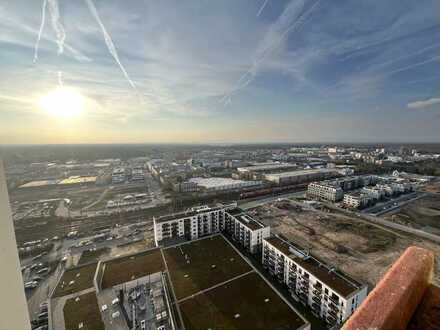 In Langen: Gepflegte 1-Zimmer Wohnung mit toller Aussicht vom Balkon