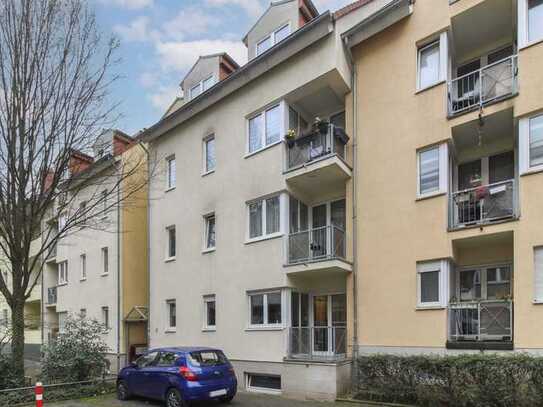 Vermietete 2-Zi.-Erdgeschosswohnung mit Balkon und TG-Stellplatz