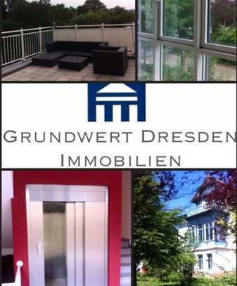 Wohnen 2025! Frei werdende Dachterrassen-Maisonette am Rand des Blasewitz Waldparks…Lift, BLK. u.v.m