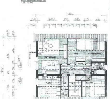 Attraktive, ruhige 4-Raum-DG-Wohnung mit Balkon in Harsum