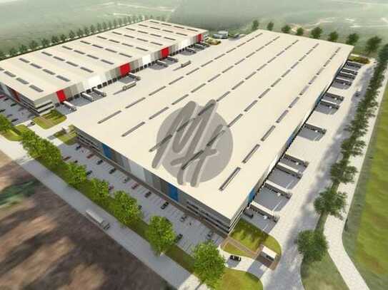 NEUBAU ✓ 24/7-NUTZUNG ✓ Lager-/Logistik (60.000 m²/teilbar) & Büro (6.000 m²/teilbar) zu vermieten