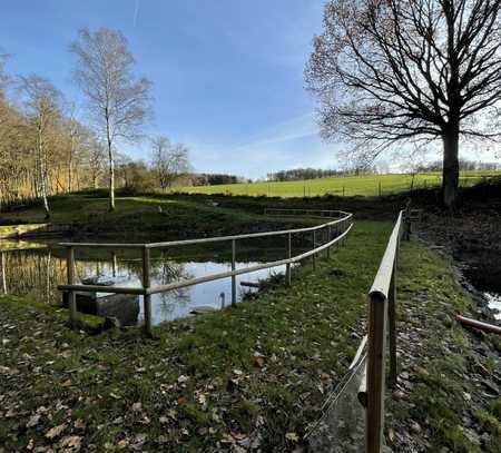 Freizeitgrundstück mit Teichanlage inkl. Wasserrechten