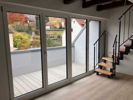 3-Zi.-Maisonette-Whg mit Dachloggia in Blaubeuren zu vermieten