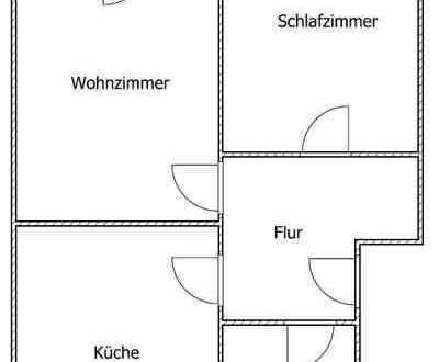 Schicke 2-Zimmer-Wohnung in Düsseldorf-Gerresheim mit neuem Bad und Balkon