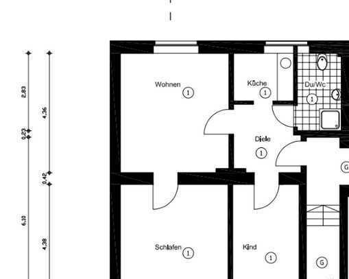 **Schön Sanierte 3 Zimmer Wohnung Im EG **