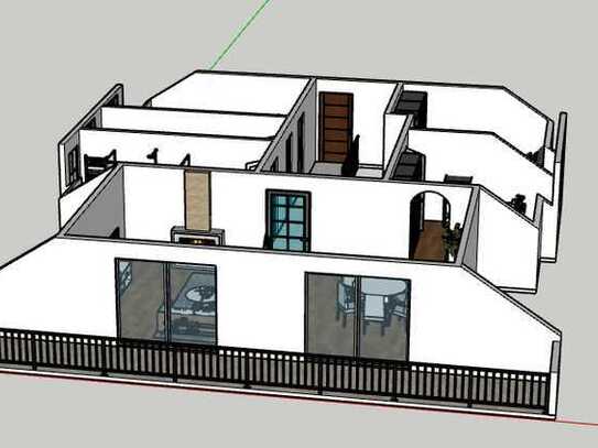 Freundliche und gepflegte 4-Zimmer-Wohnung mit Lodgia, Balkon, Kaminofen in Fitzen