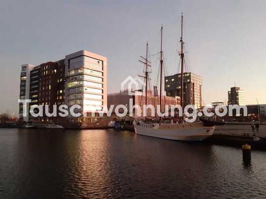 Tauschwohnung: Terrassen-Oase im Harburger Binnenhafen