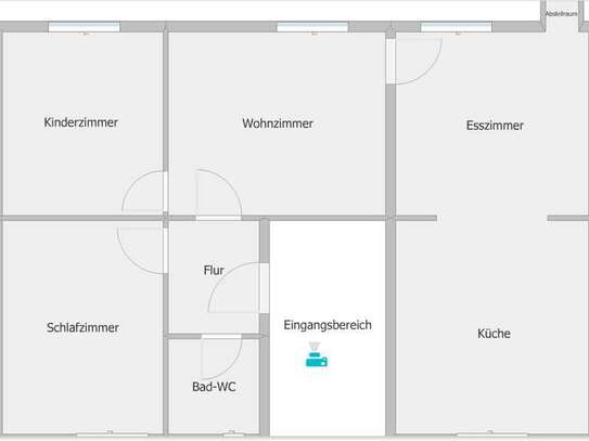 Stilvolle, sanierte 3,5-Raum-Erdgeschosswohnung in Duisburg