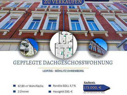 Charmante 3-Zimmer-Dachgeschosswohnung in Leipzig Böhlitz-Ehrenberg