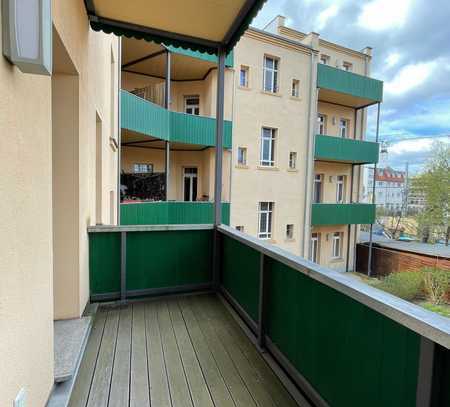 Modern sanierte 3-Zimmerwohnung mit großem Balkon im Leipziger Süden!