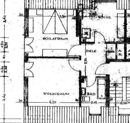 zentr. Dachgeschosswohnung in Ratingen Mitte