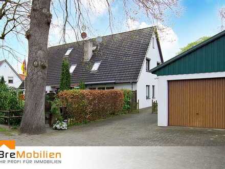 Schöne 2-Zimmer-Erdgeschosswohnung mit eigenem Süd-Garten und Garage in Worpswede
