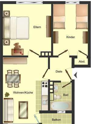 Neues Bad - 2 Zimmerwohnung