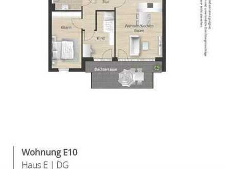 E10 - Modernes 3 Zimmer Penthouse mit Dachterrasse und offenem Wohn-/Essbereich, Aufzug uvm.