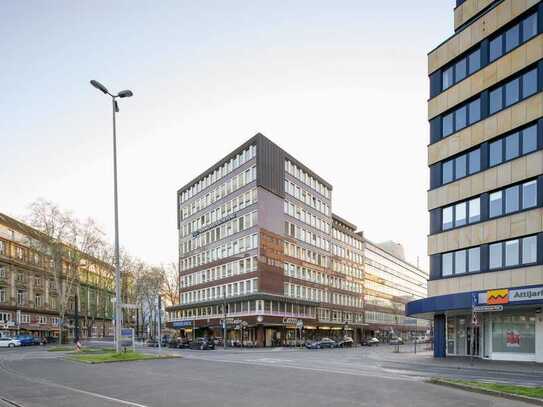 Büroflächen in zentraler Lage zur Miete. Moderne Büroausstattung, sehr gute Anbindung an den ÖPNV