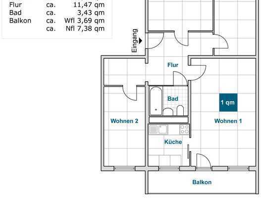 Hier fühlen Sie sich wohl: familienfreundliche 4-Raum-Wohnung!