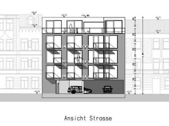 Mehrfamilienhaus-Grundstück mit Bauvorbescheid