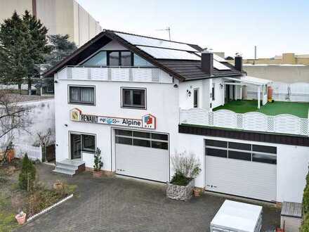 Preisanpassung !!! - Gewerbeanwesen mit 210 m² Wohnen und 100 m² Dachterrasse auf 1.000 m² Grundstüc