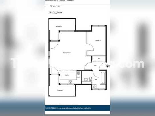 Tauschwohnung: 2 Zimmer Whg mit 2 Terrassen und EBK