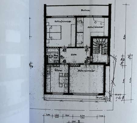 Sanierte 3-Raum-Wohnung mit Balkon und Einbauküche in Dormagen