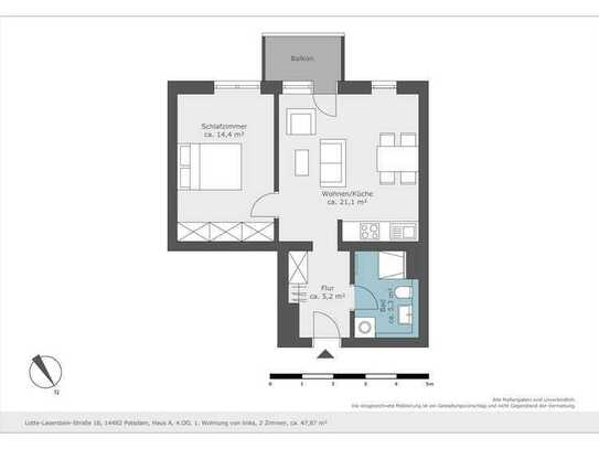 Preisgünstige 2-Zimmer-Wohnung