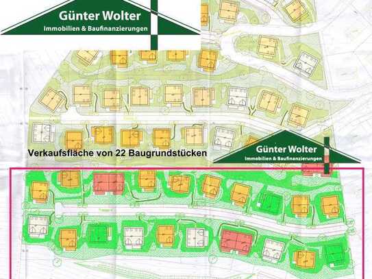 Baugrundstück für 22 Ferienhäuser im Ferienpark Kronenburger See