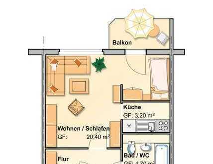 barrierearme 1,5 Raum Wohnung