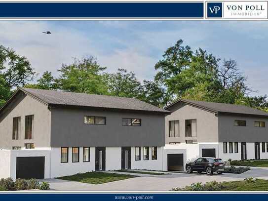 Moderne Doppelhaushälfte mit Garage in Waldrandlage